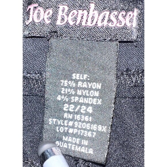 Joe Benbasset Womens Black Dress Pants Size 22/24 Machine Wash Cold Water Stretc - Picture 3 of 4